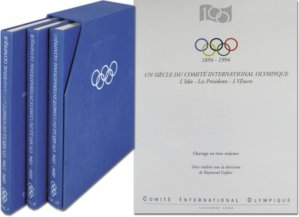 Un Siècle du Comité International Olympique. 1894-1994. L'Idée - Les Présidents - L'Oeuvre. 3 Bände.