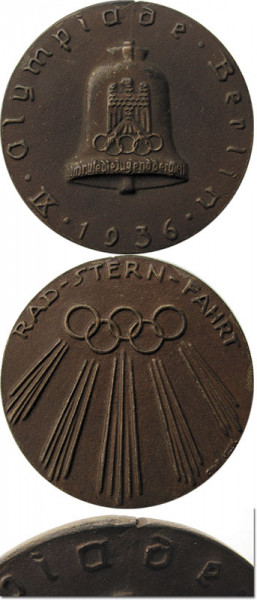 Participation medal Olympic Games 1936. Cycling