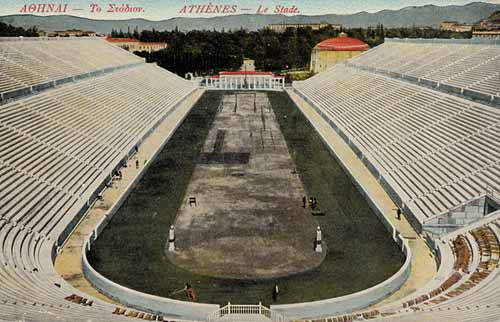 Athenes - Le Stade, Postkarte OS 1906