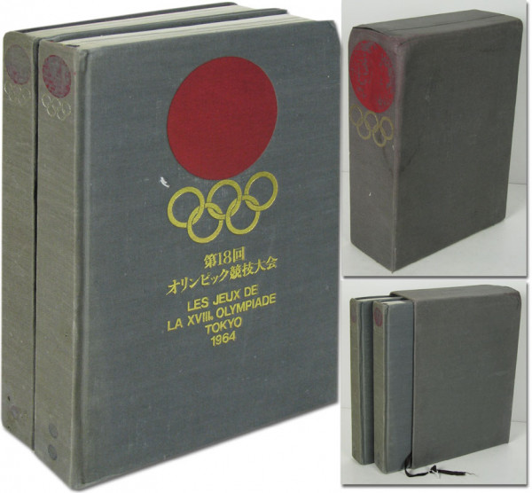 Les Jeux de la XVIII. Olympiade Tokyo 1964. Rapport Officiel du Comité Organisateur. Zwei Bände.