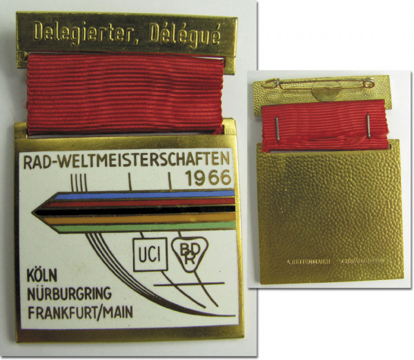 Cycling World Championships 1966 Badge
