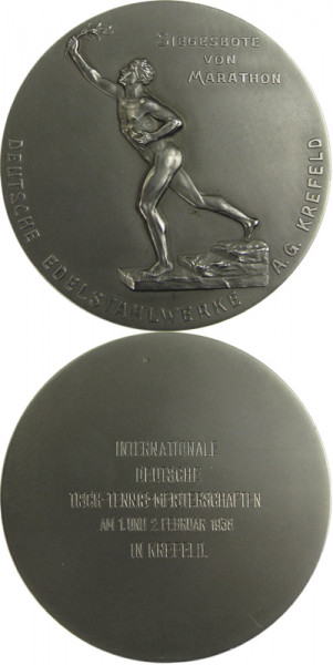 Teilnehmermedaille Internationale TTM 1938, Tischtennis-Medaille 38