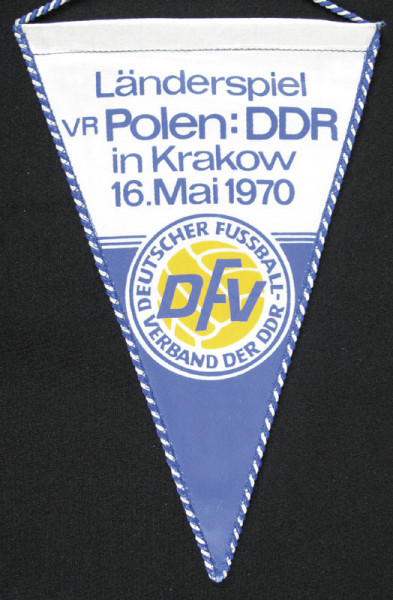 Football Match Pennant GDR v Poland 1970