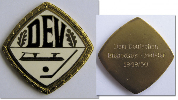 Icehockey German Championships 1950 Winner medal