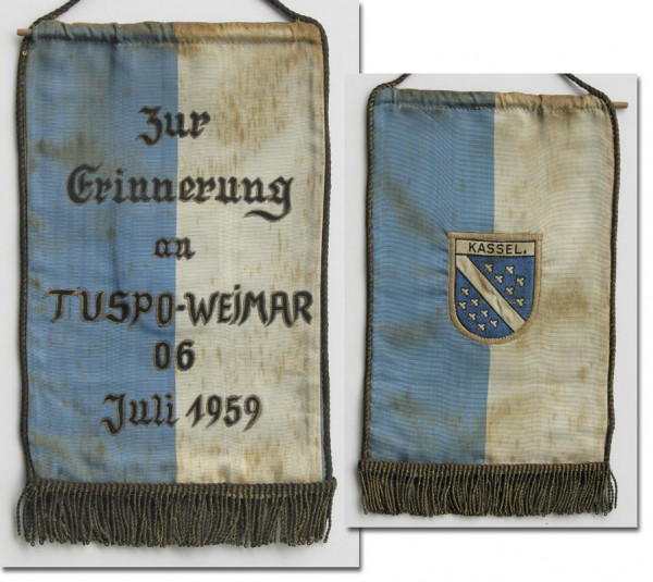 Tuspo Weimar. German Football Silk pennant