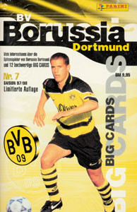 Sammelbilder-Panini Big Cards Nr.7. Borussia Dortmund Saison 97/98.