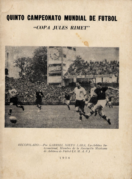 Quinto Campeonato Mundial de Futbol. Copa Jules Rimet.