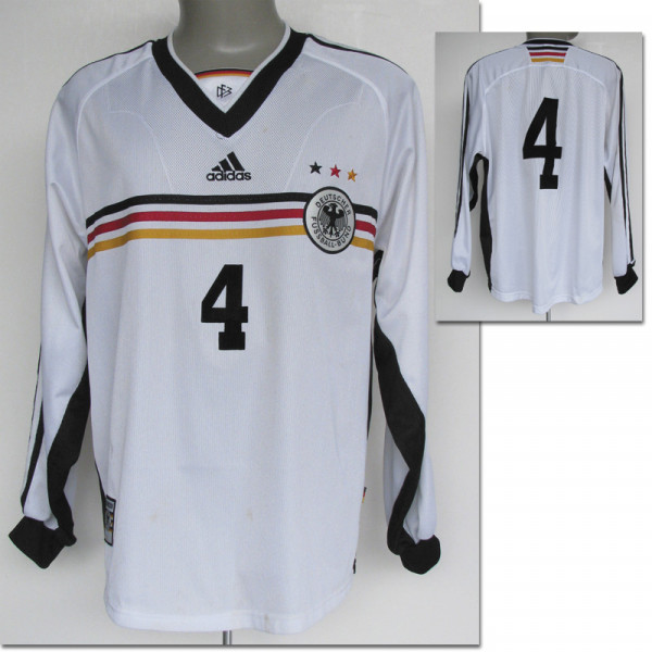 match worn football shirt Germany 1998