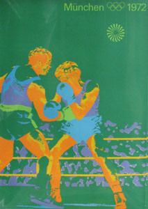 Werbeplakat "Boxen" 84x60cm, Plakat OSS1972