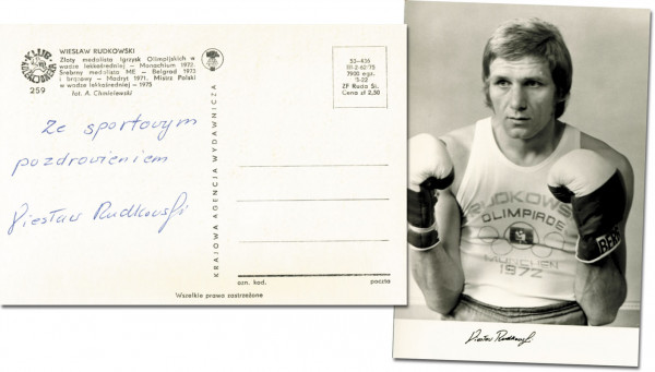 Rudkowski, Wieslaw: Olympic Games 1972 Boxing Autograph Poland