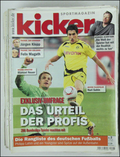 Kicker 2011 Mon. : Jg.: Nr.2-104/5 komplett