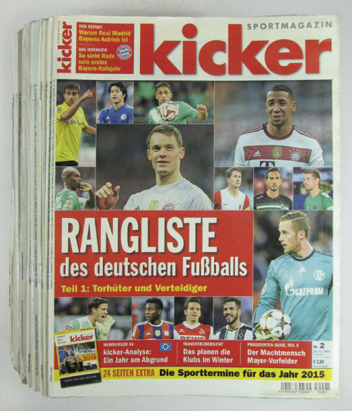 Kicker 2015 Mon. : Jg.: Nr.2-106/7 komplett