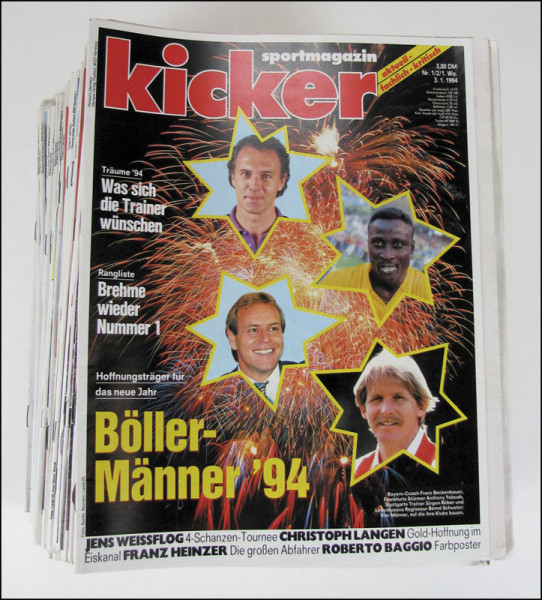 Kicker 1994 Mon. : Jg.: Nr.1/2-104 unkomplett