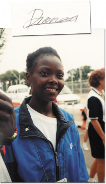 Konga, Pauline: Blancobeleg mit Originalsignatur plus Foto
