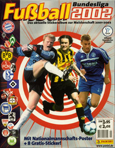 Fußball 2002. Das aktuelle Stickeralbum zur Meisterschaft 2001/02.