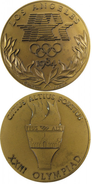 Olympic Games 1984. Participation medal Los Angel