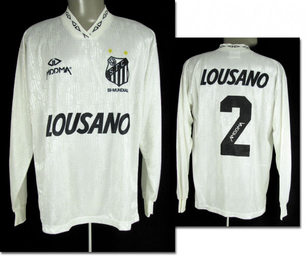 match worn football shirt FC Santos Brazil 1994