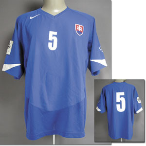 match worn football shirt Slowakia 2005, Skrtel