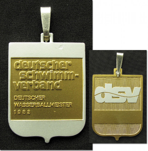 Siegermedaille Deutscher Wasserballmeister 1983, Wasserball-Medaille 1983