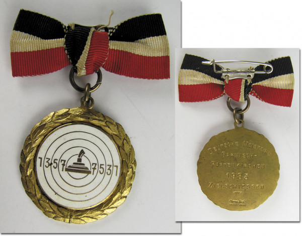 Deutsche Meisterin Garmisch-Partenkirchen 1935, Siegermedaille 1935 Eisstockschießen