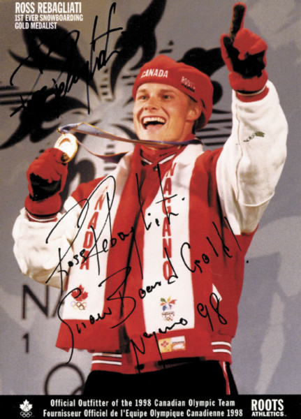 Rebagliati, Ross: Olympic Games 1998 Autograph Snowboard Canada