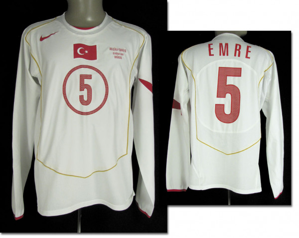match worn football shirt Turkey 2004