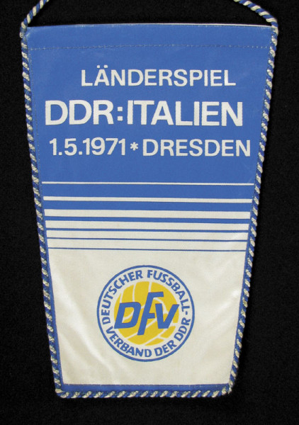 Football Match Pennant GDR v Italy 1971