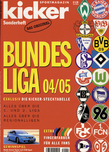 Sondernummer 2004 : Kicker Sonderheft 04/05 BL