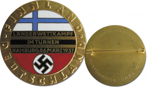 Gymnastics contest participation badge Germany 1937
