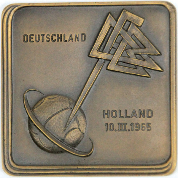 DFB-Ehrenplakette für Leo Wilden für seine Teilnah, 4DFB-Ehrenplakette 1965