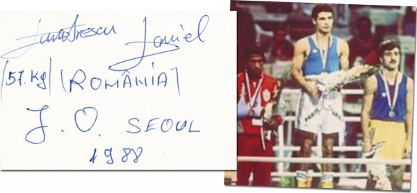 Dumitrescu, Daniel: Olympic Games 1988 Boxing Autograph Romania