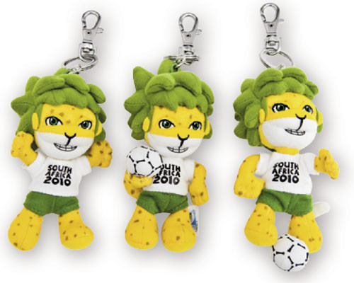 FIFA World Cup 2010 Key Ring Mascot Zakumi.