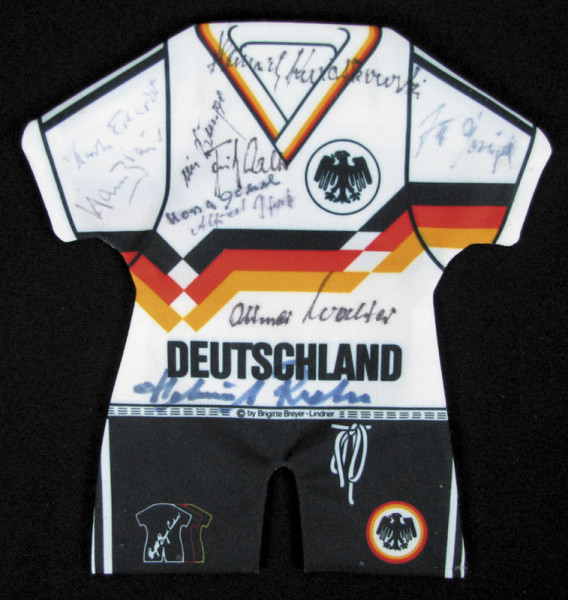 DFB-Mini-Trikot 1954: World Cup 1954 Mini Shirt Germany Autographed