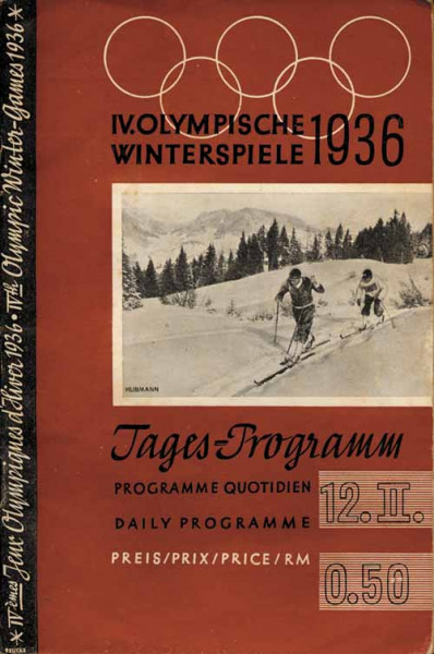 IV. Olympische Winterspiele 1936. Tagesprogramm 12.2.