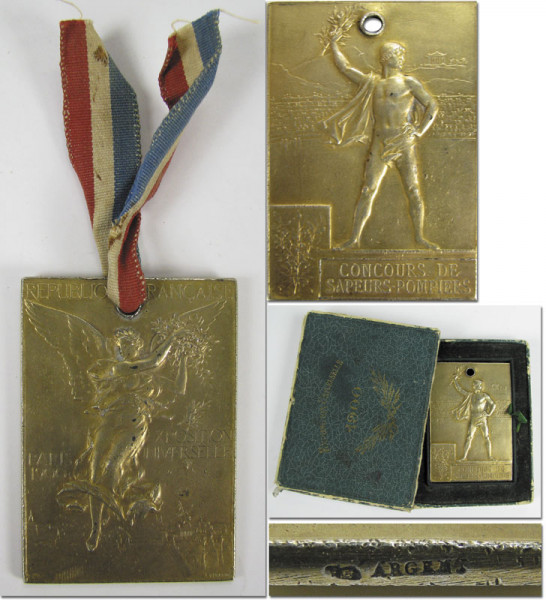 Olympic Games 1900. Winner´s Medal Silver gilt