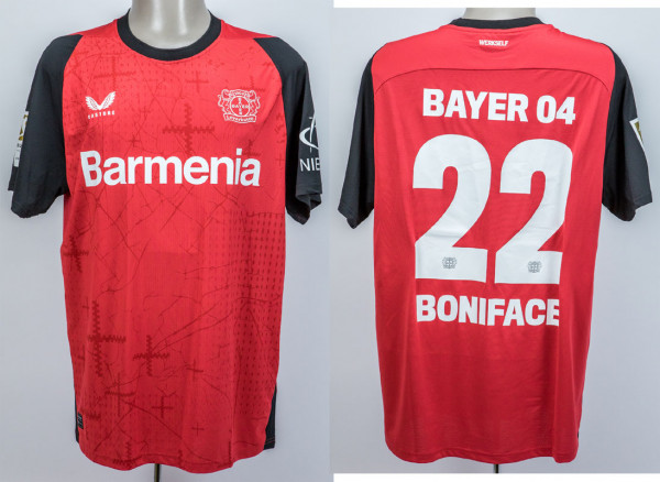 Victor Boniface Bundesliga Spiel Saison 2024/2025, Leverkusen, Bayer 04 - Trikot 2024/2025