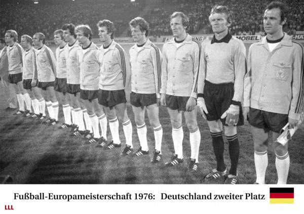 Germany 2nd place Euro Cup 1976