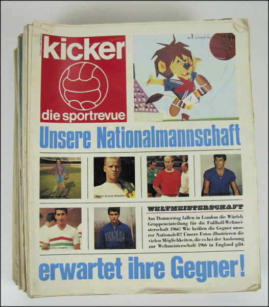 Kicker 1966 SR Sportrevue: Jg. Nr.1-52 unkomplett