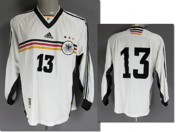 match worn football shirt Germany 1998