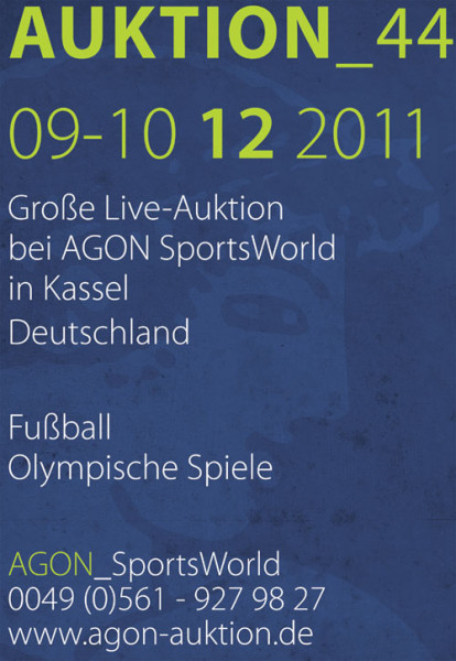 44. AGON Auktion: Auktions-Katalog: 44th AGON Live Auction Kassel.