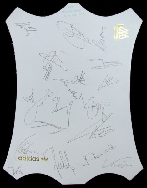 Autogrammleder EM 1984: Autograph Football Germany Euro 1984