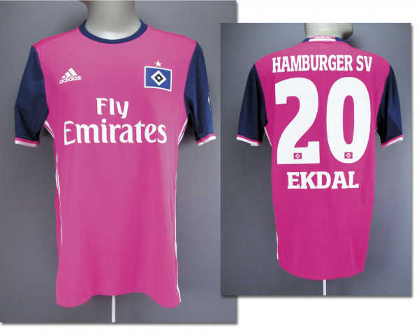 Albin Ekdal, am 25.10.2016 gegen Hallescher FC, Hamburger SV - Trikot 2016 DFB Pokal