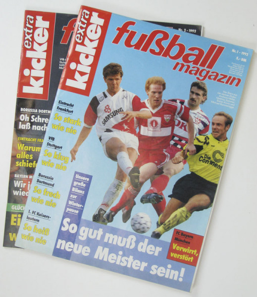 Fußball Magazin 1992 : 17.Jg.: Nr.1-2 komplett