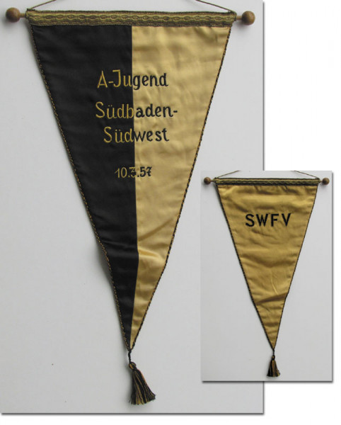 German Football Silk pennant 1957