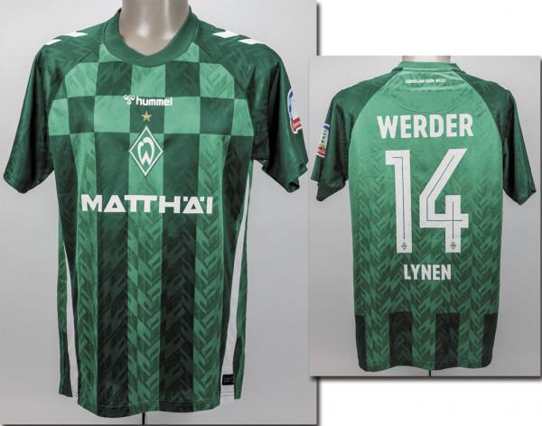 Senne Lynen am 09.11.2024 gegen Holstein Kiel, Bremen, Werder - Trikot 2024/2025