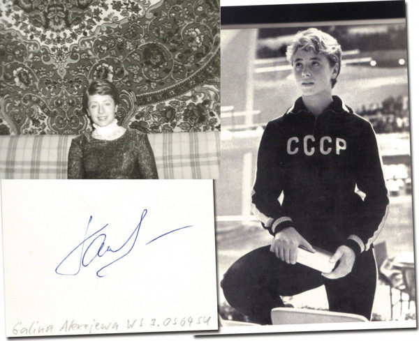 Alexejewa, Galina: Olympic Games 1964 Autograph diving USSR