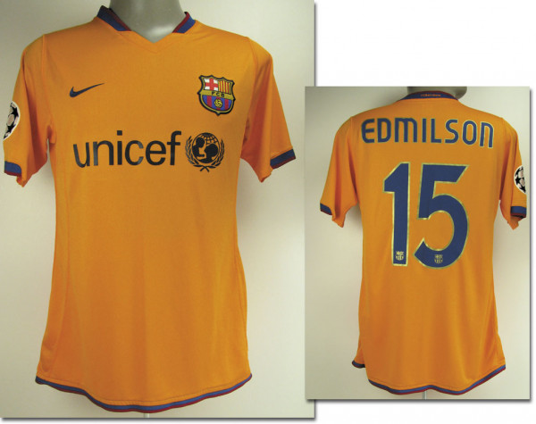 match issued football shirt FC Barcelona 2007/08