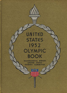 United States 1952 Olympic Book.