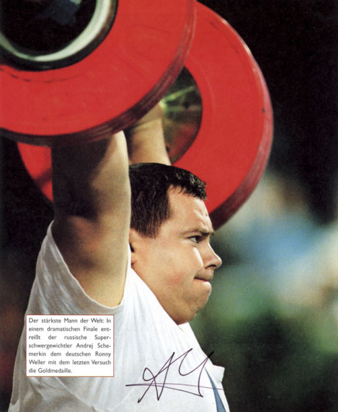 Tschemerkin, Andrei: Autograph Olympic Games 1996 Weightlifting Russia