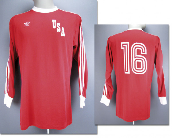 match worn football shirt USA 1977/1978